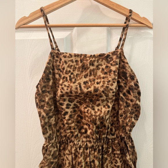 Pair of Old Navy Black/Leopard Jumpsuits - Picture 3 of 15